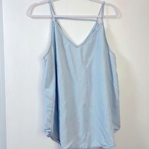 Loft chambray tank top